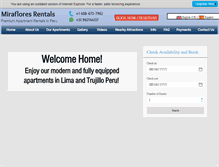 Tablet Screenshot of mirafloresrentals.com
